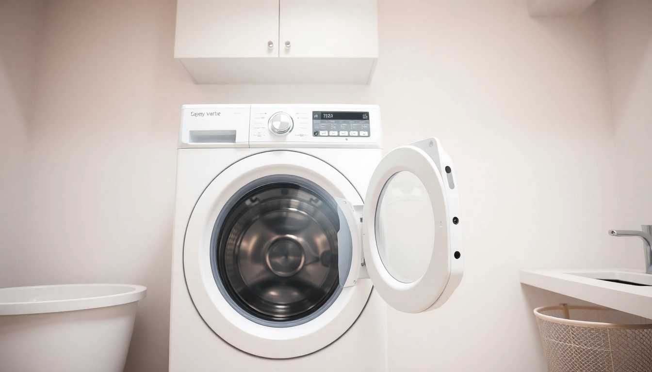 Illustrate dryer vent cleaning in Salt Lake City, showcasing a technician servicing a dryer vent with professional equipment.