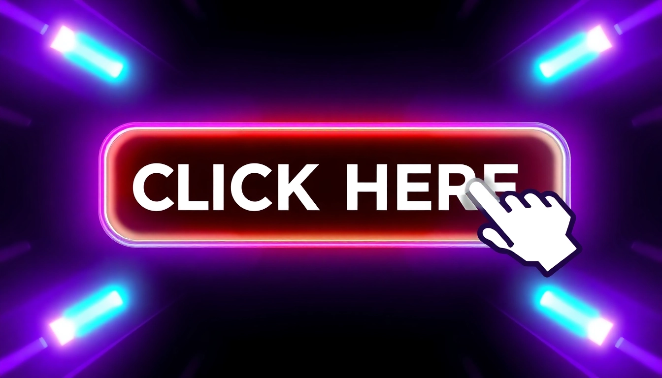 Encourage users to take action with a clickable 'Click Here' button featuring a hand cursor icon.