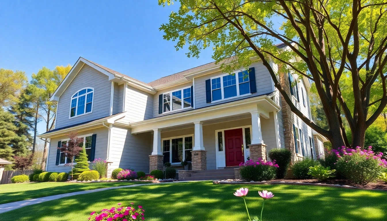 Exterior remodel of a contemporary home showcasing modern design and landscaping improvements.