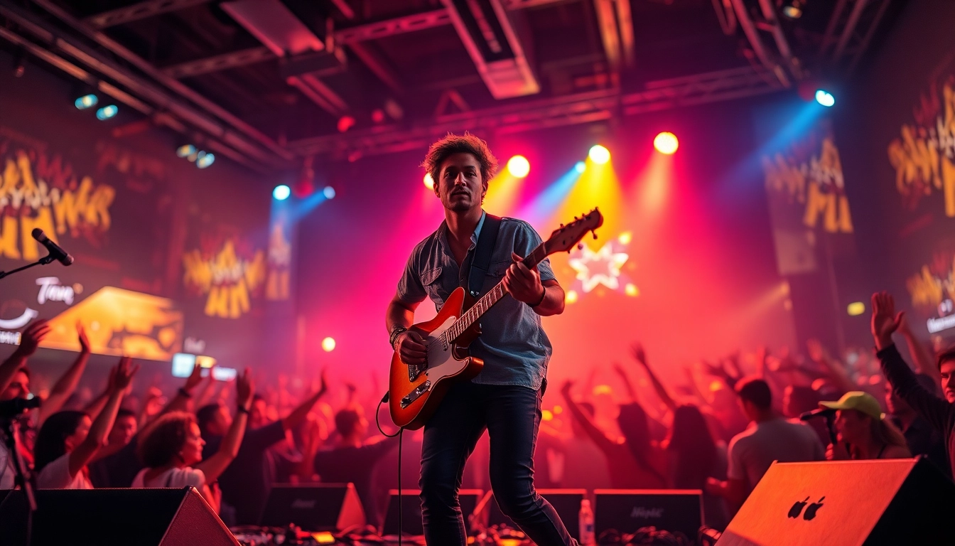 Independent Artist captivating the audience during a live performance.
