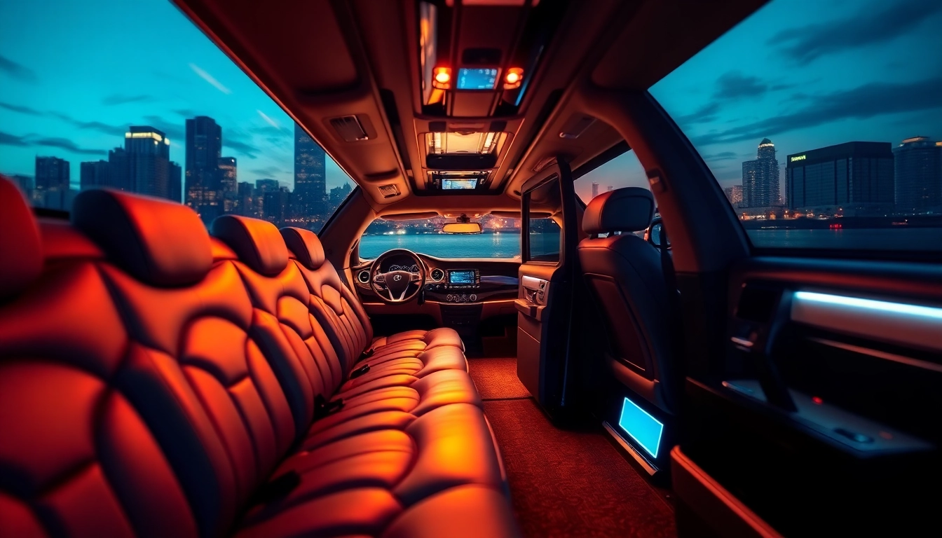 Experience a luxurious limo service from Atlanta to Augusta with plush interiors and elegant decor.