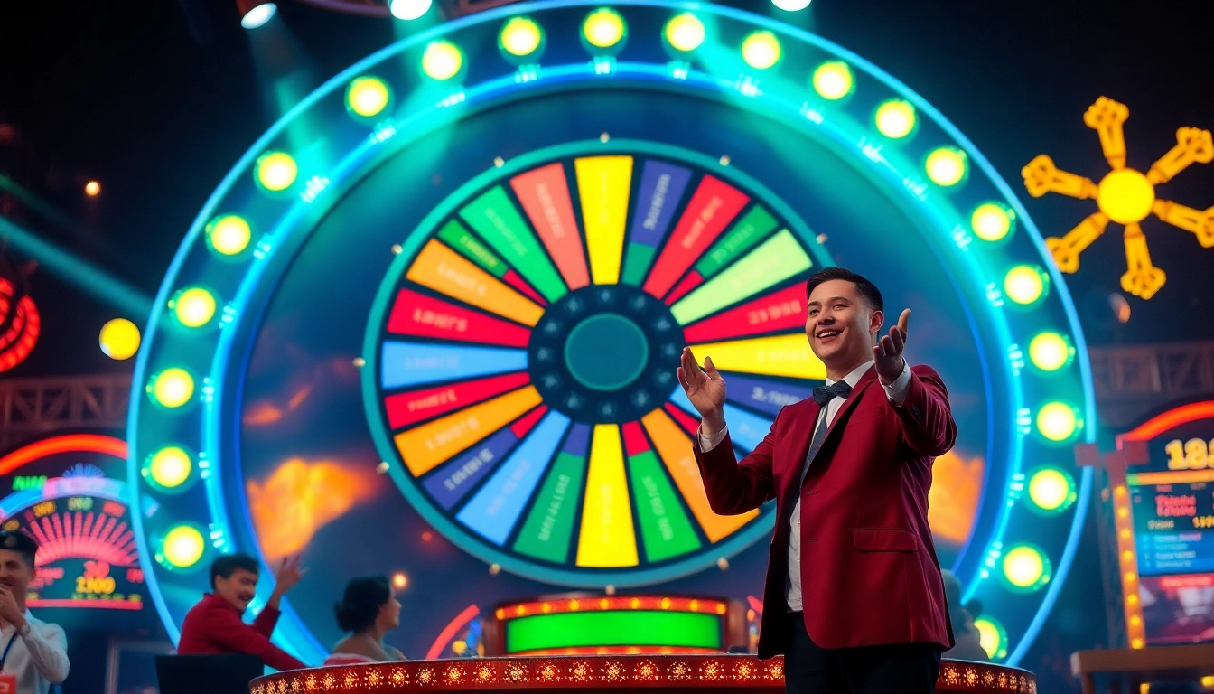 Estrazioni Crazy Time: players celebrating vibrant wins at the live game show with a colorful wheel.