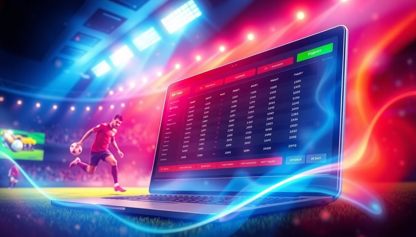 Engage in Judi bola with an interactive online betting platform, showcasing exciting sports action and user-friendly features.