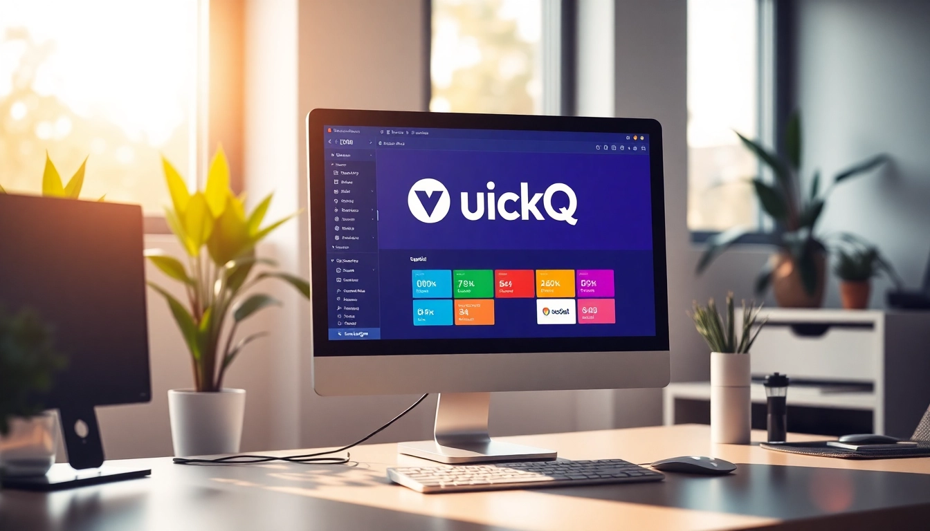 Engage with QuickQ官网 software while enhancing productivity in a modern workspace.