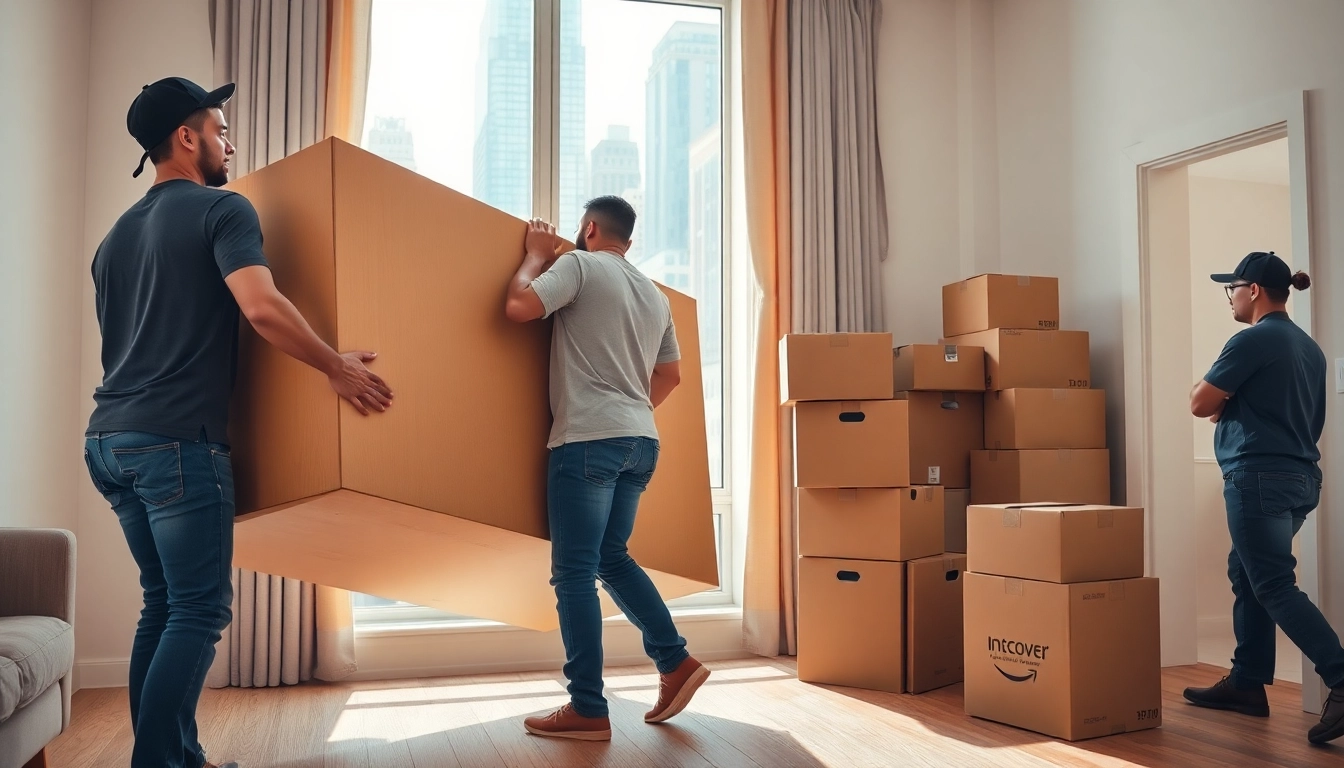 Best movers NYC in action, showcasing professional movers efficiently packing furniture.