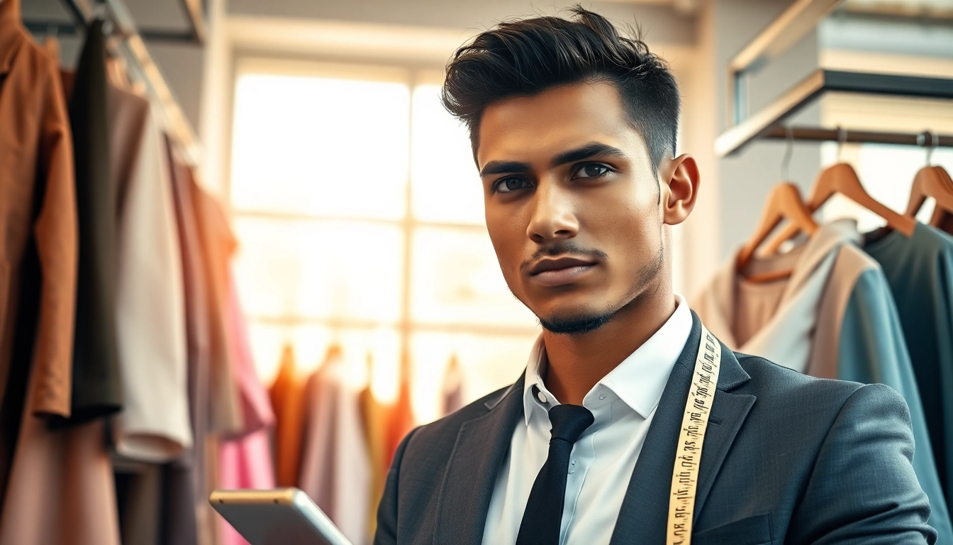 Examine north fashion reviews featuring a fashion reviewer evaluating clothing in a trendy boutique.