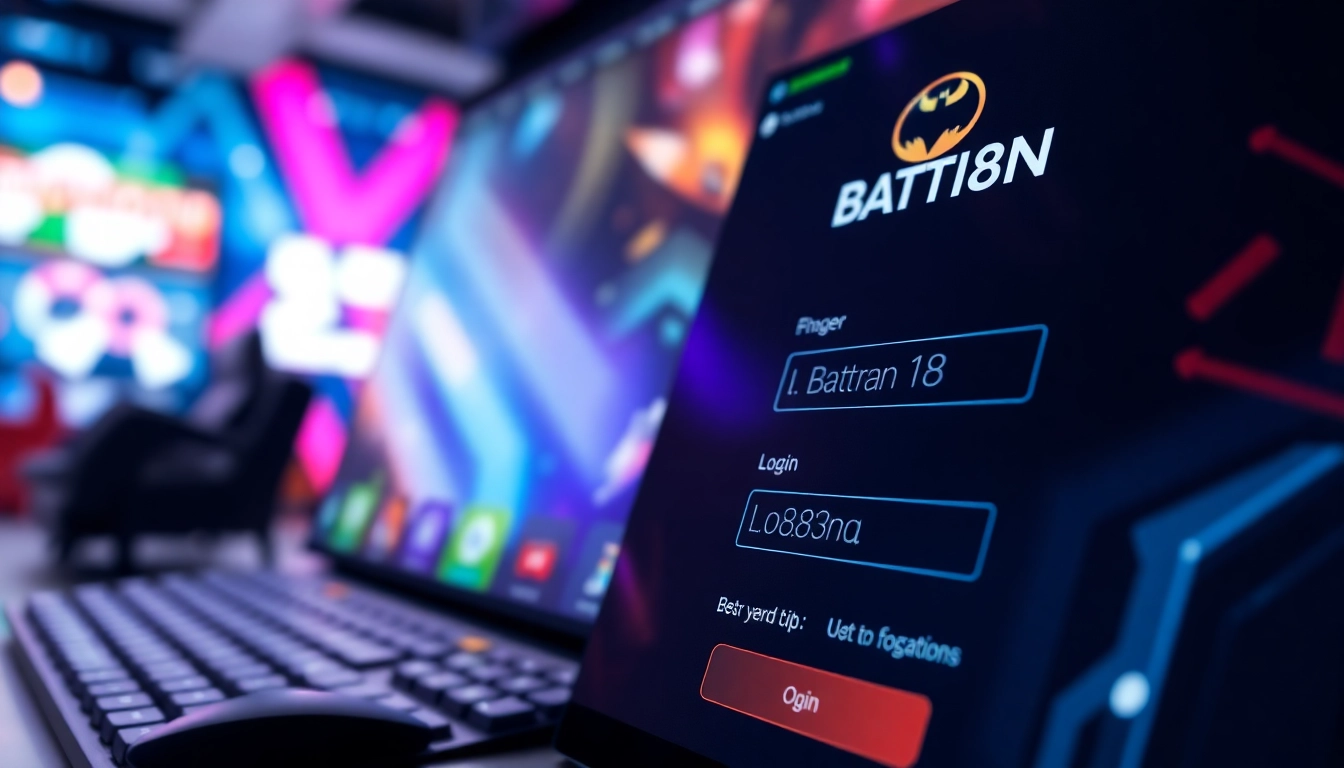 Masuk ke login batman138 dengan tampilan antarmuka gaming yang menarik dan modern.