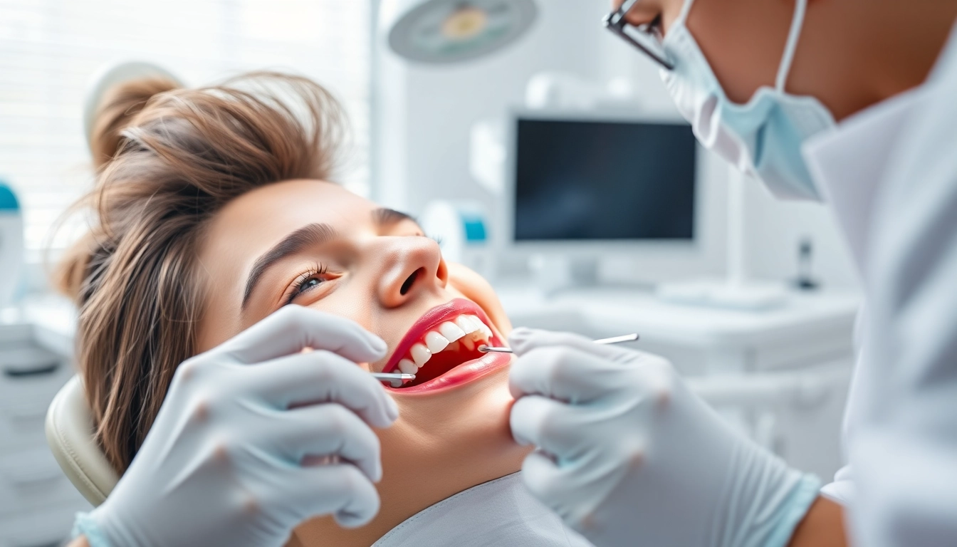 Apply fillings and restorative work in a professional dental clinic.