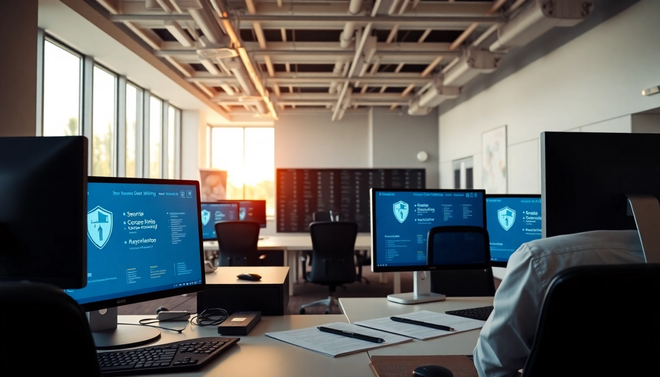 Datenräume bieten einen sicheren Raum für die Dokumentenfreigabe in einem modernen Büro.