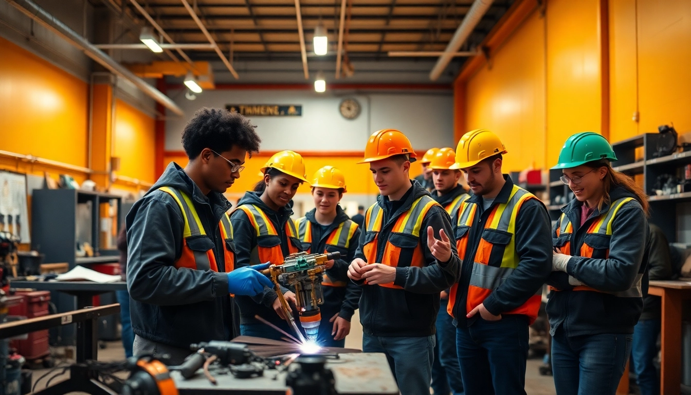 Students thriving in a trade school Tennessee, participating in hands-on technical training.