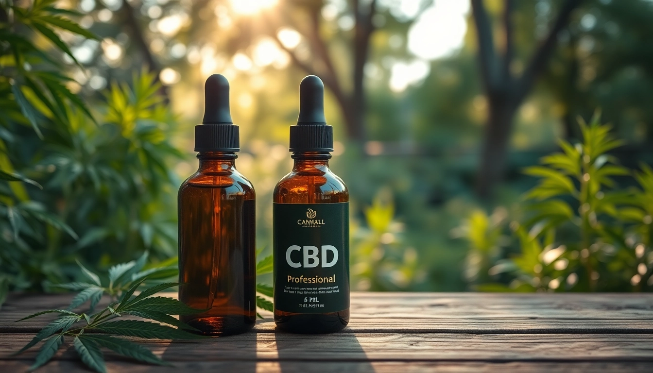 Promote CBD Oil with a beautifully arranged bottle amidst fresh hemp leaves in a tranquil setting.