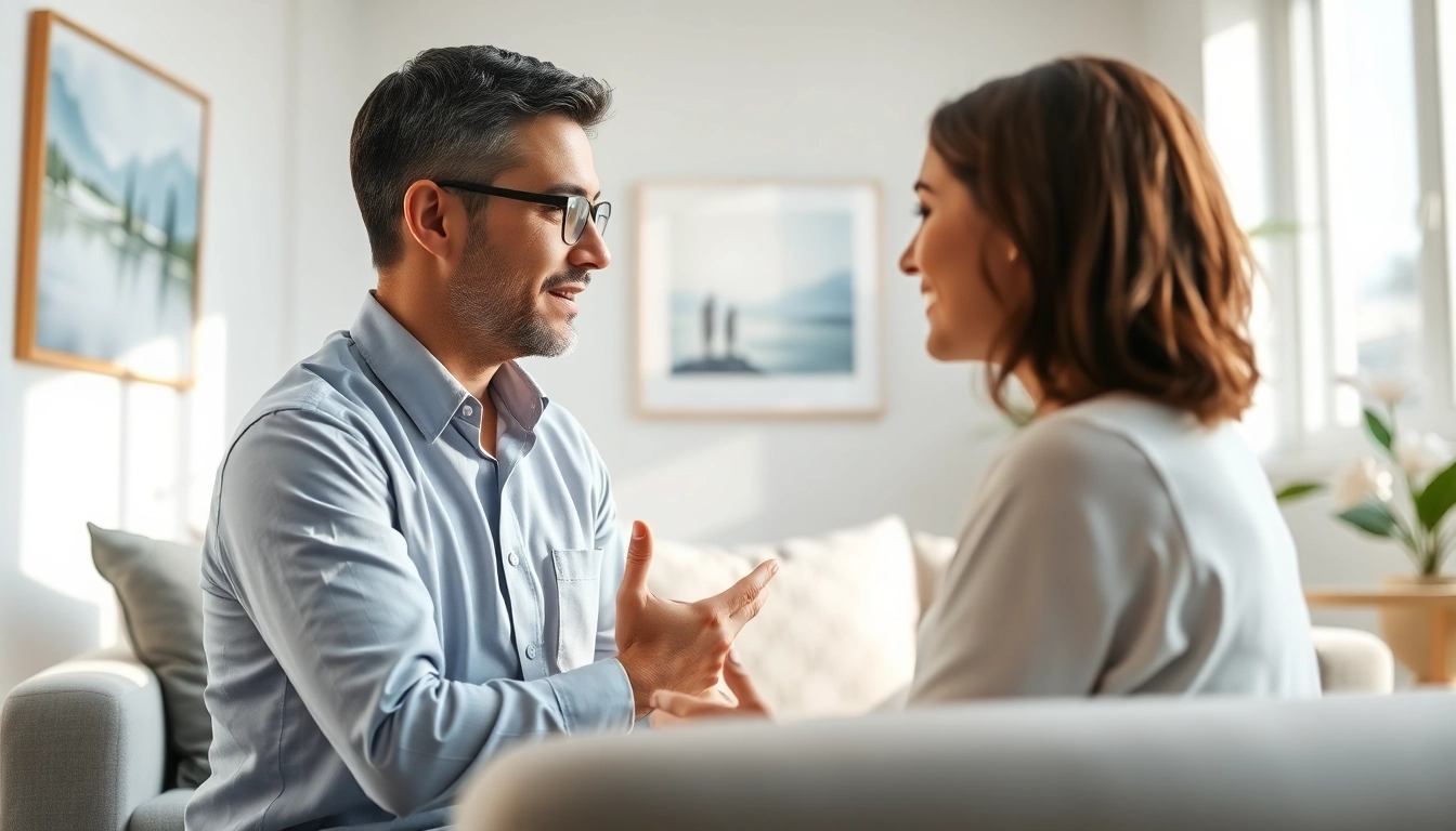 Emotive interaction between an attachment theory specialist and a client in therapy.