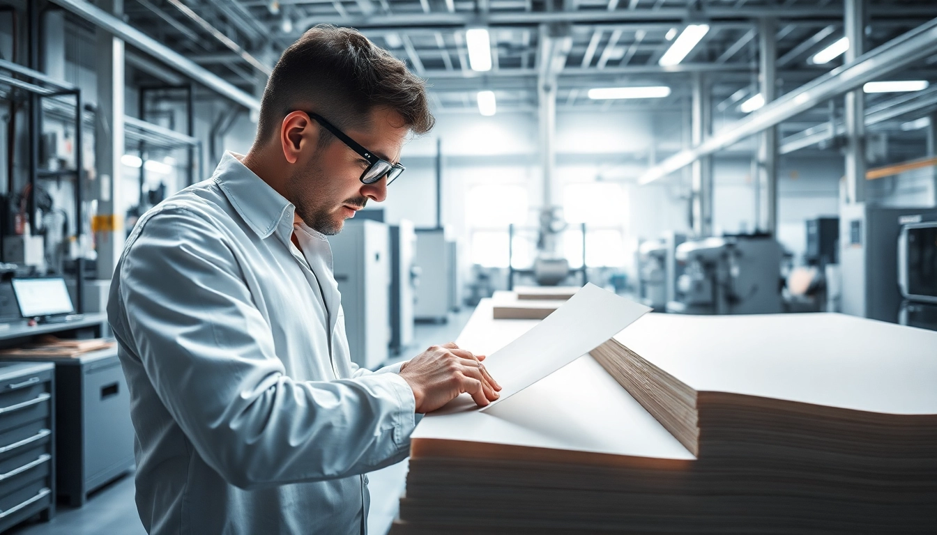 Inspect advanced epoxy prepregs in a manufacturing environment, showcasing quality and precision.