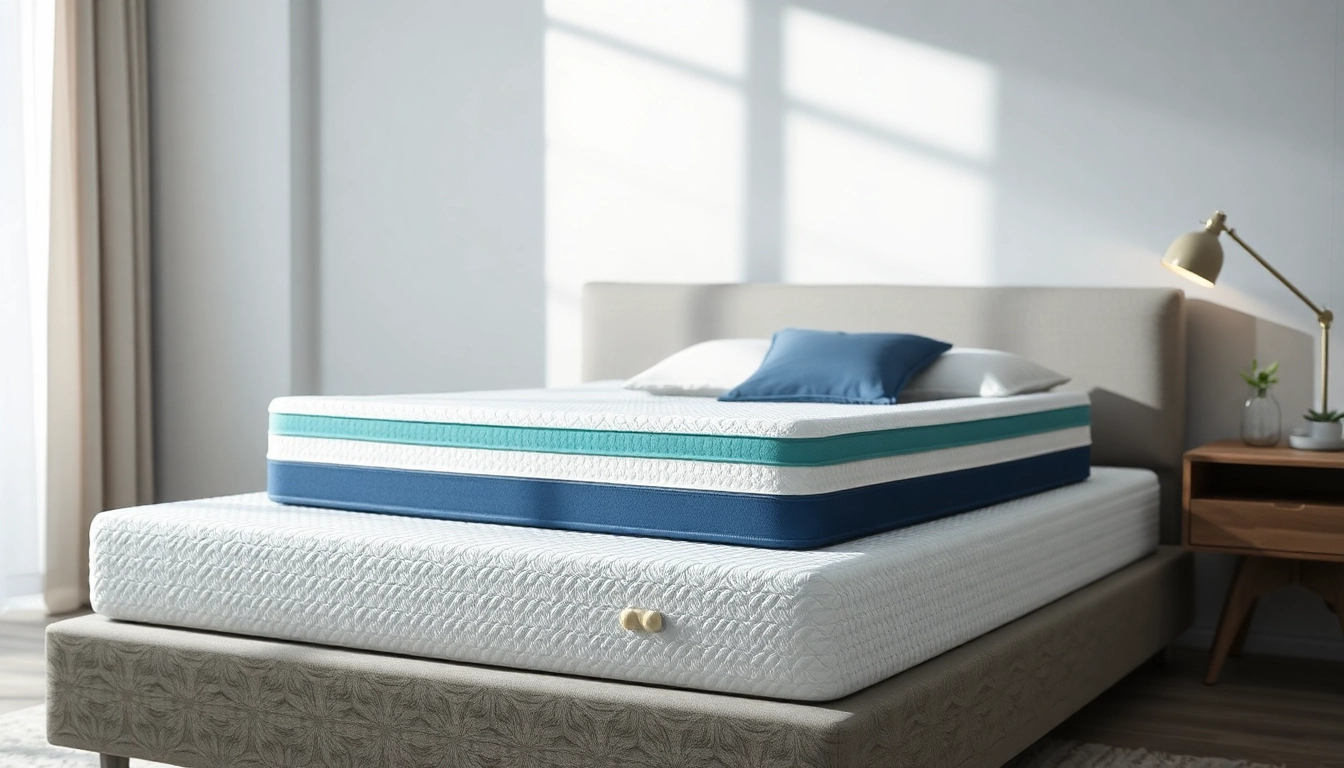Materasso matrimoniale memory foam economico in un ambiente elegante, ottimo per un sonno confortevole.