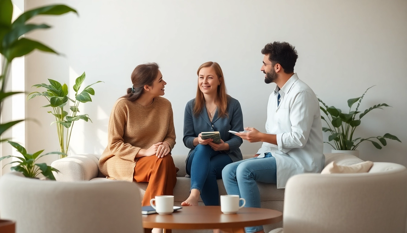 Engaging session with an attachment theory coach fostering safe communication and connection.