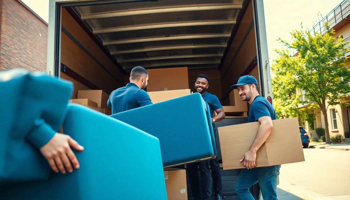 Queens movers handling furniture with care during a residential move in vibrant Queens, NY