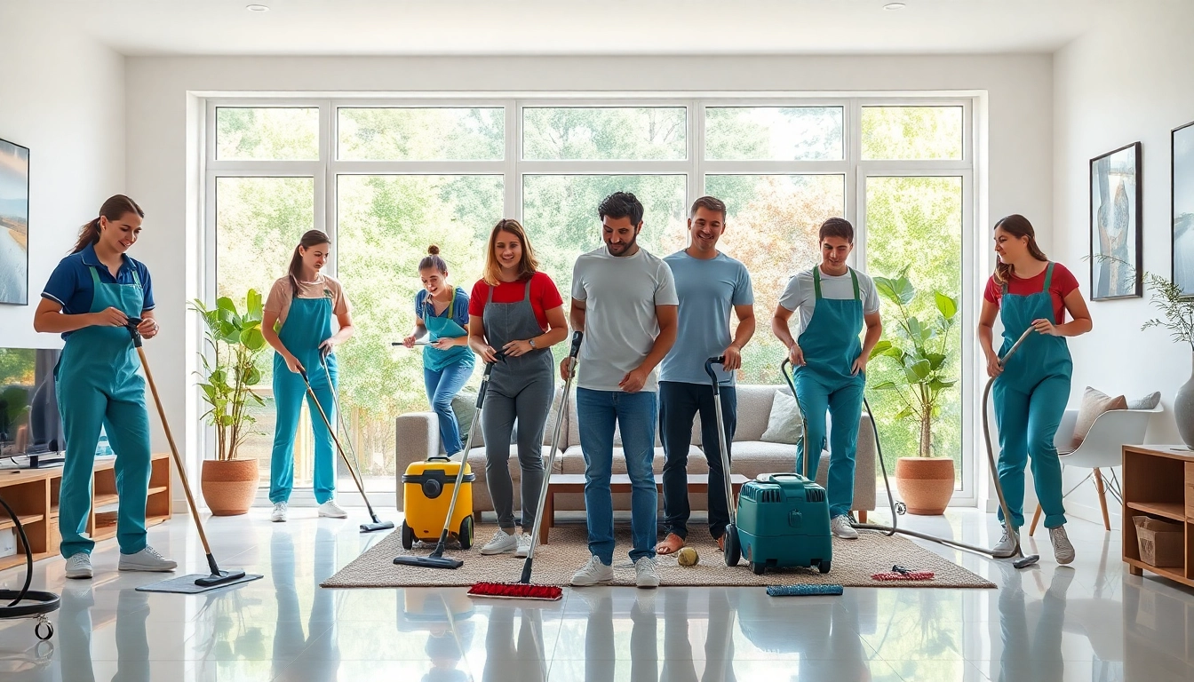 Expert team performing Bond cleaning Logan services effectively in a modern home's interior.