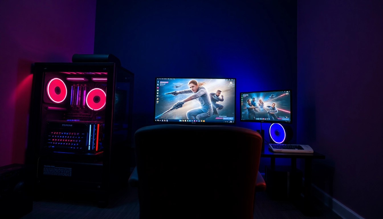 Matador168 menghadirkan suasana bermain game yang dinamis dengan setup modern dan pencahayaan RGB yang menarik.