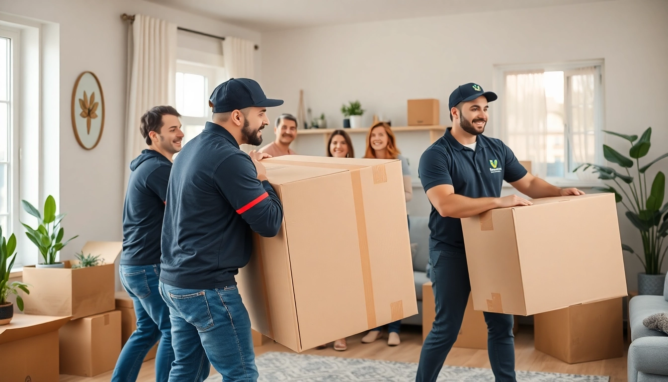Movers Calgary efficiently relocating a family's furniture, showcasing professionalism and care in their service.